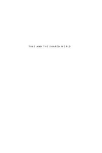 cover of the book Time and the Shared World: Heidegger on Social Relations