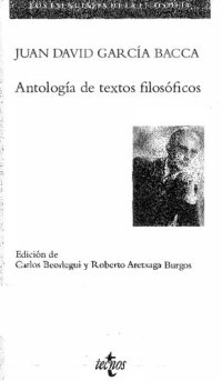 cover of the book Antología de textos filosóficos