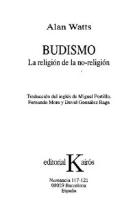 cover of the book Budismo: la religión de la no-religión