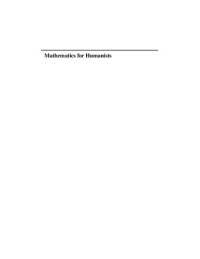 cover of the book Mathematics for Humanists