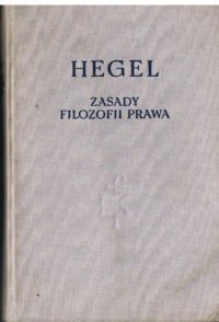 cover of the book Zasady filozofii prawa