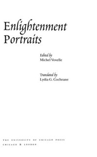 cover of the book Enlightenment Portraits