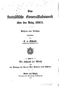 cover of the book Die Schlacht bei Wörth und der Rückzug des Heeres MacMahons nach Chalons