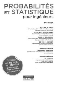 cover of the book Probabilités et statistique pour ingénieurs