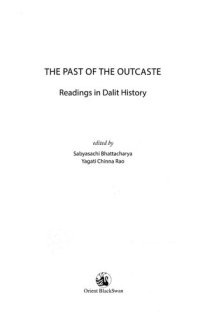 cover of the book The Past of the Outcaste: Readings in Dalit History