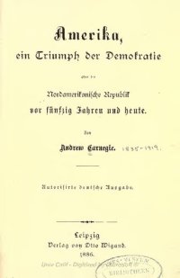 cover of the book Amerika, ein Triumph der Demokratie oder die Nordamerikanische Republik vor fünfzig Jahren und heute