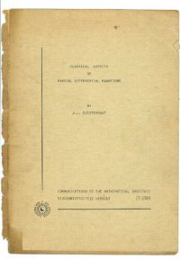 cover of the book Classical Aspects of Partial Differential Equations