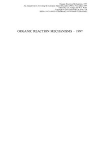 cover of the book Organic Reaction Mechanisms