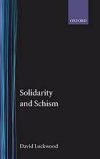 cover of the book Solidarity and Schism: "The Problem of Disorder" in Durkheimian and Marxist Sociology