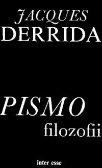 cover of the book Pismo filozofii