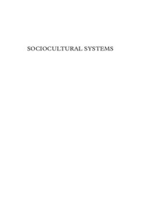 cover of the book Sociocultural Systems: Principles of Structure and Change