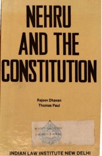 cover of the book Nehru and the Constitution