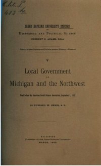 cover of the book Local Government in Michigan and the Northwest