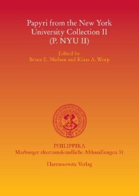 cover of the book Papyri from the New York University Collection II (P. NYU II)