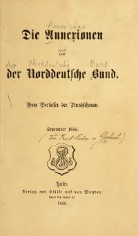 cover of the book Die Annexionen und der Norddeutsche Bund