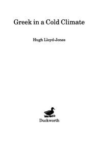 cover of the book Greek in a Cold Climate