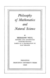 cover of the book Philosophy of Mathematics and Natural Science