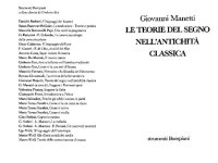 cover of the book Le teorie del segno nell'Antichità Classica