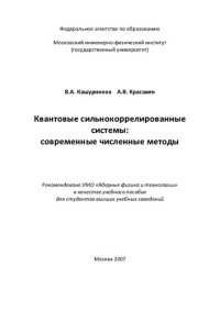 cover of the book Квантовые сильнокоррелированные системы современные численные методы: учебное пособие