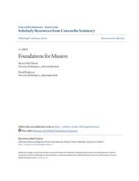 cover of the book Foundations for Mission: 13