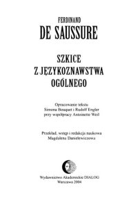 cover of the book Szkice z językoznawstwa ogólnego