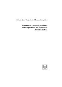 cover of the book Democracia y reconfiguraciones contemporáneas del derecho en América Latina