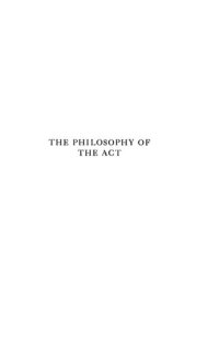 cover of the book The Philosophy of the Act