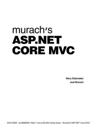 cover of the book Murach's ASP.NET Core MVC