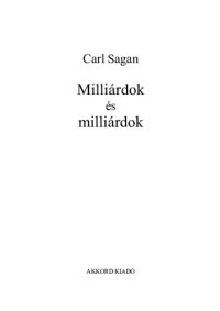 cover of the book Milliárdok és milliárdok