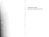 cover of the book Civil Justice in China: Representation and Practice in the Qing