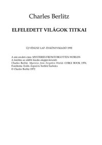 cover of the book Elfeledett világok titkai