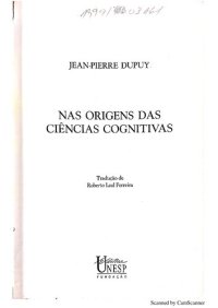 cover of the book Nas Origens das Ciências Cognitivas