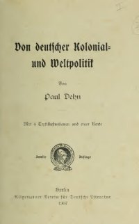 cover of the book Von deutscher Kolonial- und Weltpolitik