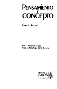 cover of the book Pensamiento y concepto.pdf