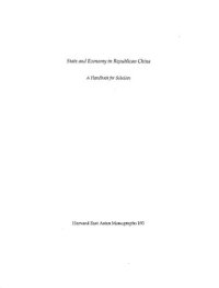 cover of the book State and Economy in Republican China: A Handbook for Scholars, Volume 2