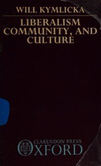 cover of the book Liberalism, Community, and Culture