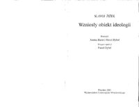 cover of the book Wzniosły obiekt ideologii