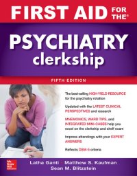 cover of the book First Aid for the Psychiatry Clerkship