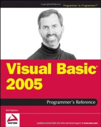 cover of the book Visual Basic 2005 Programmer's Reference (Programmer to Programmer)