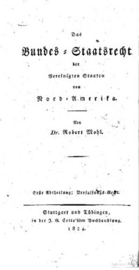 cover of the book Das Bundes-Staatsrecht der Vereinigten Staaten von Nord-Amerika