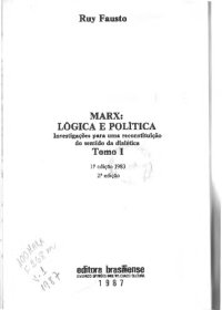 cover of the book Marx: Lógica E Política