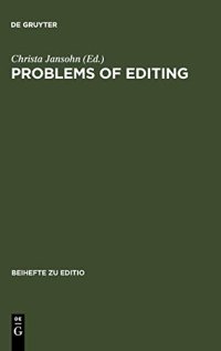 cover of the book Problems of Editing