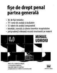 cover of the book Fise drept penal partea.generala Udroiu