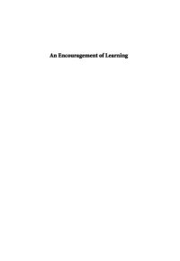 cover of the book An Encouragement of Learning