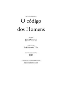 cover of the book O código dos homens