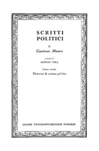 cover of the book Scritti politici