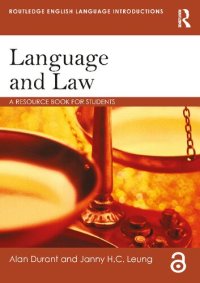 cover of the book Language And Law: A Resource Book For Students