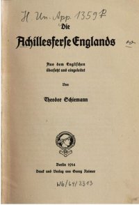 cover of the book Die Achillesferse Englands