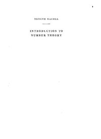 cover of the book Introduction to number theory