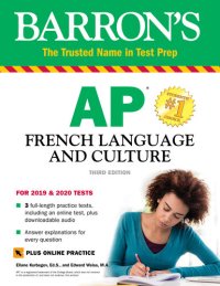 cover of the book AP French Language and Culture with Online Practice Tests & Audio